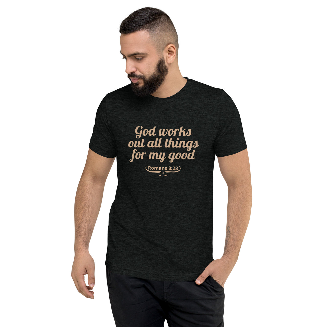 "All Things for my Good" Unisex Tri-Blend T-Shirt 1