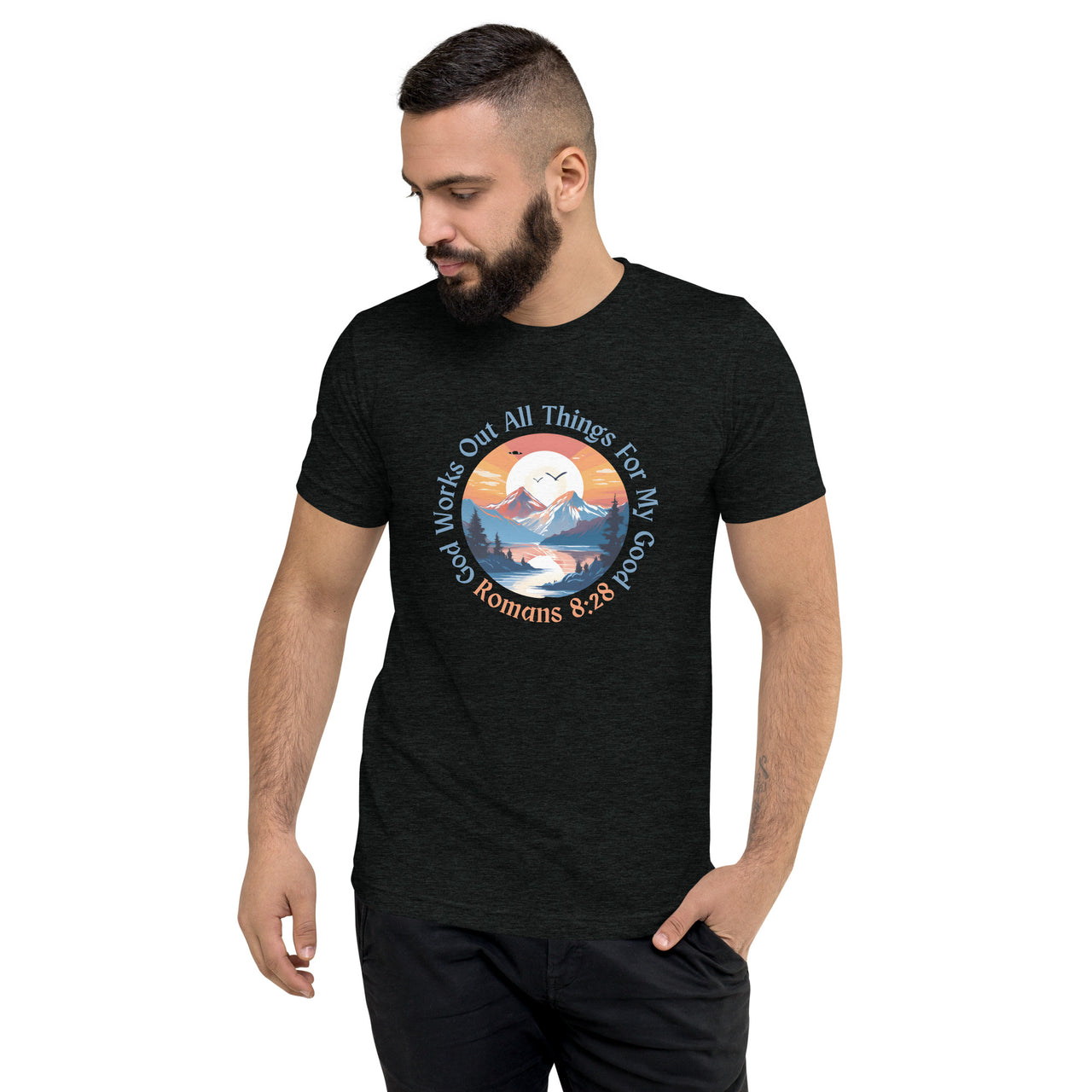 "All Things for my Good" Unisex Tri-Blend T-Shirt 15