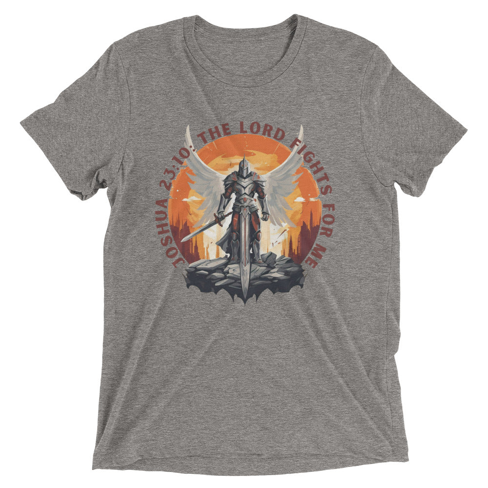 “The Lord Fights for Me” Unisex Tri-Blend T-Shirt 2