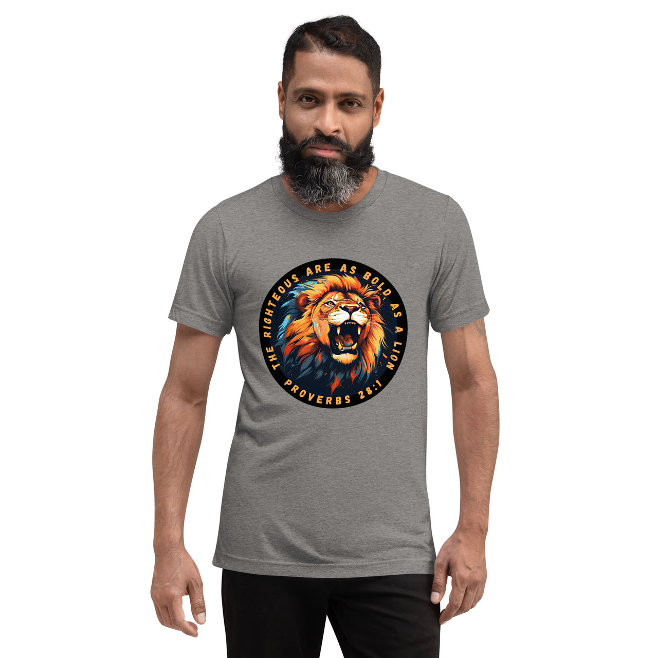 “Bold as a Lion” Unisex Tri-Blend T-Shirt 1