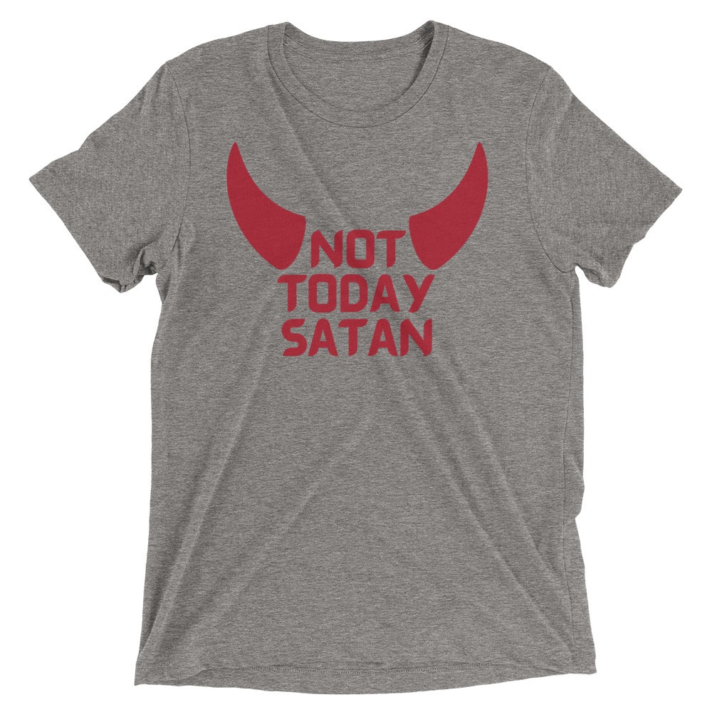 "Not Today Satan" Unisex Tri-Blend T-Shirt 5