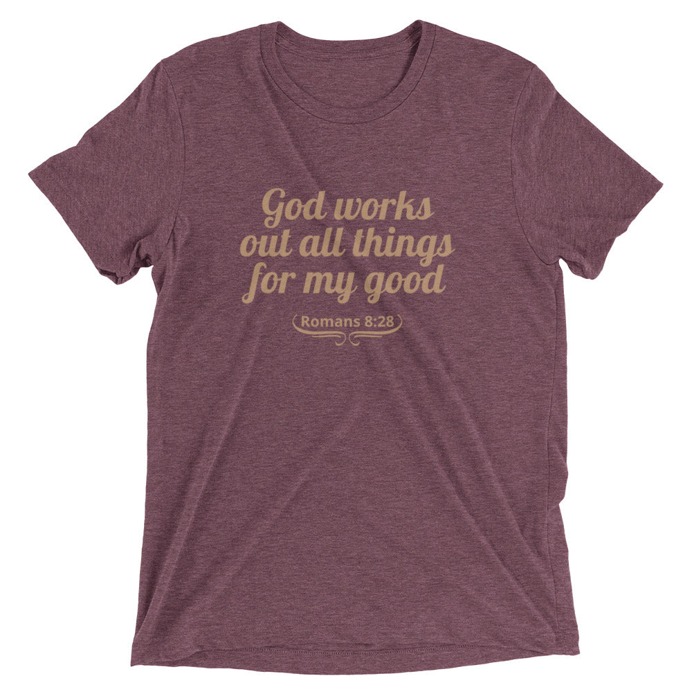 "All Things for my Good" Unisex Tri-Blend T-Shirt 1