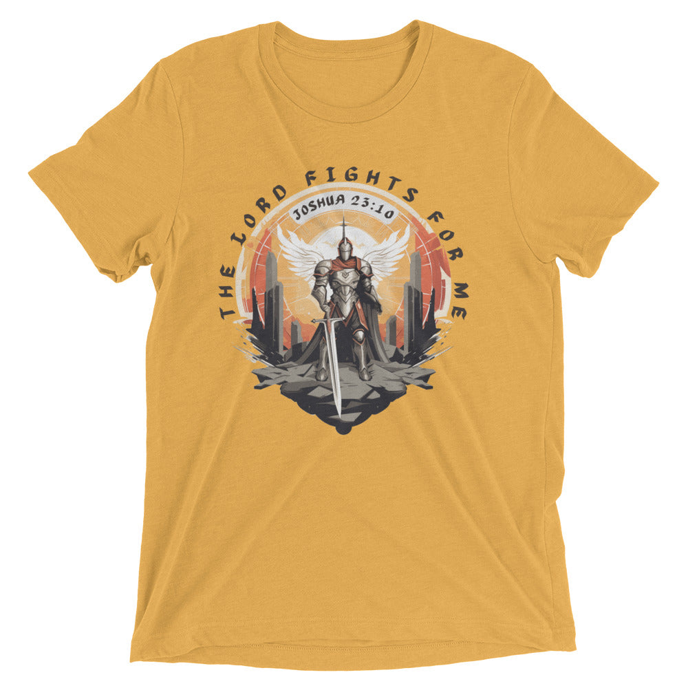 “The Lord Fights for Me” Unisex Tri-Blend T-Shirt 5