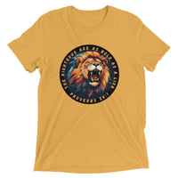 Thumbnail for “Bold as a Lion” Unisex Tri-Blend T-Shirt 1