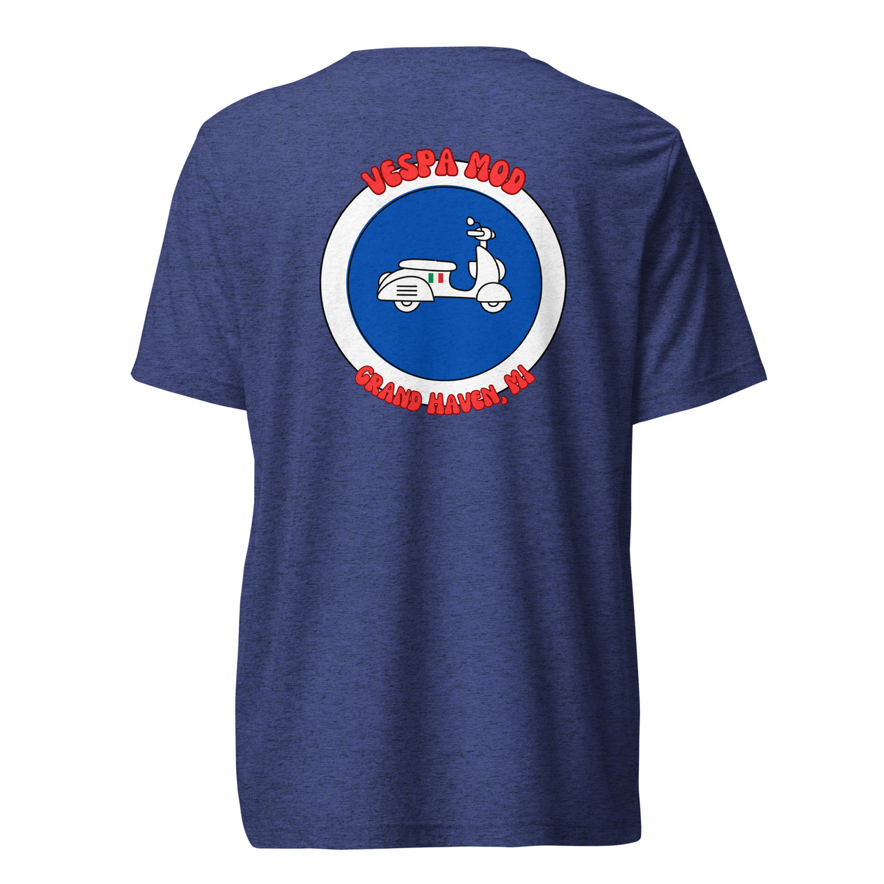 "Vespa Mod Grand Haven" Unisex Tri-blend T-shirt