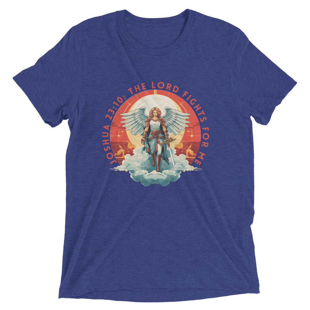 “The Lord Fights for Me” Unisex Tri-Blend T-Shirt 3