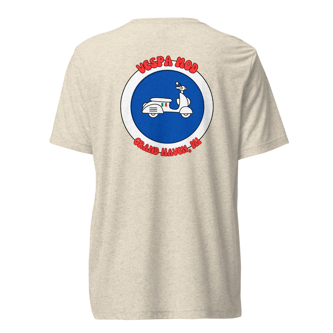 "Vespa Mod Grand Haven" Unisex Tri-blend T-shirt