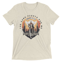 Thumbnail for “The Lord Fights for Me” Unisex Tri-Blend T-Shirt 5
