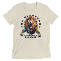 Thumbnail for “Bold as a Lion” Unisex Tri-Blend T-Shirt 5