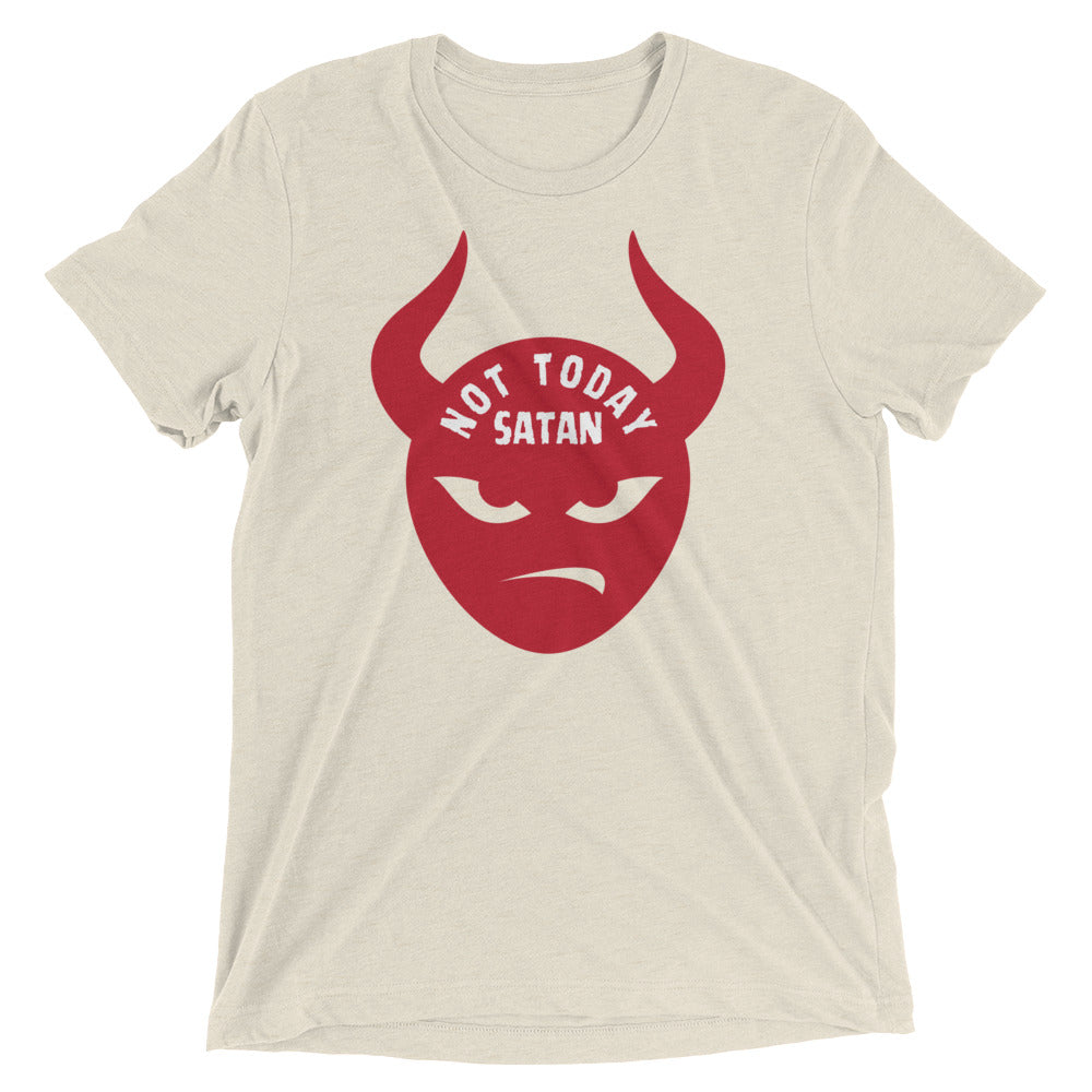 "Not Today Satan" Unisex Tri-Blend T-Shirt 2
