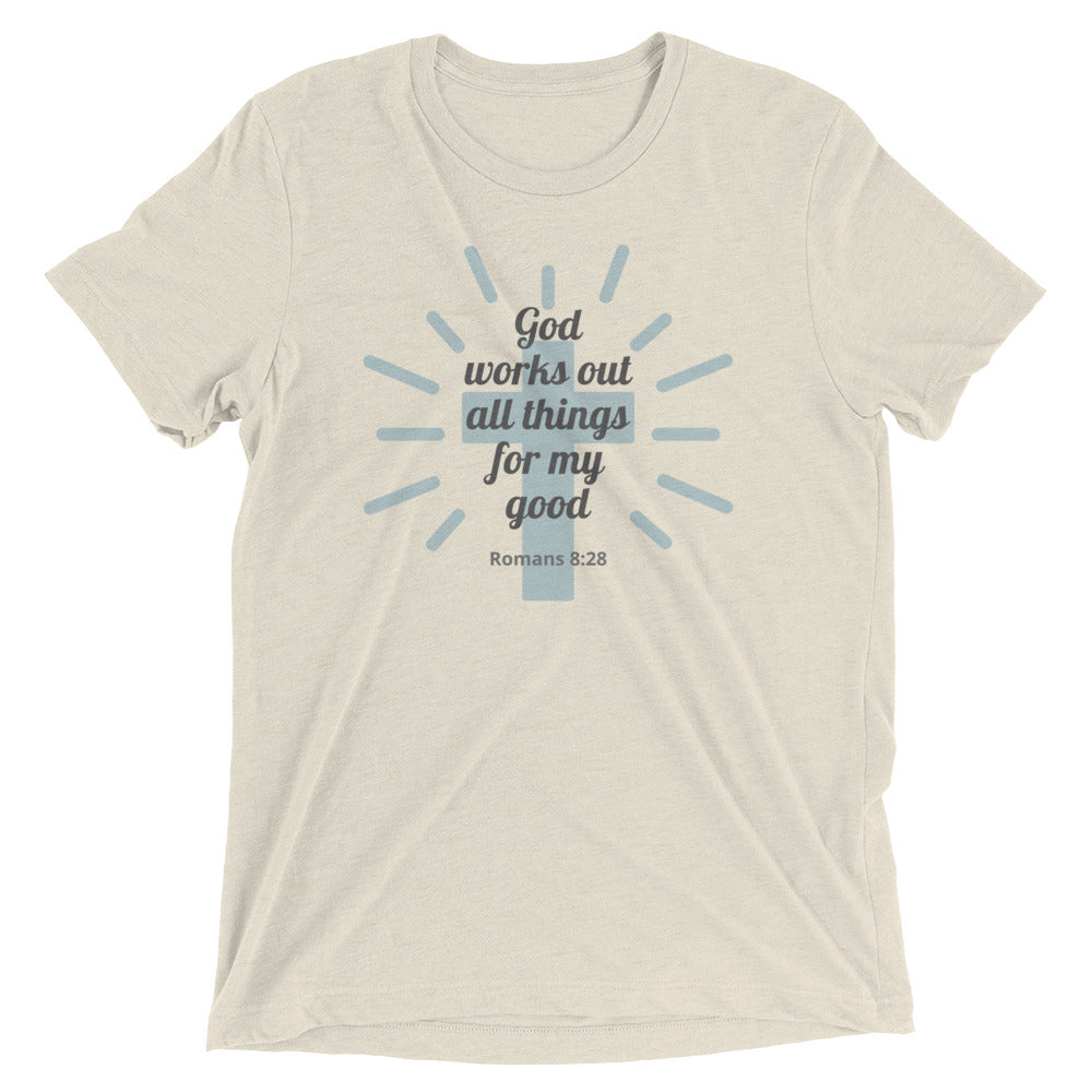 "All Things for my Good" Unisex Tri-Blend T-Shirt 11