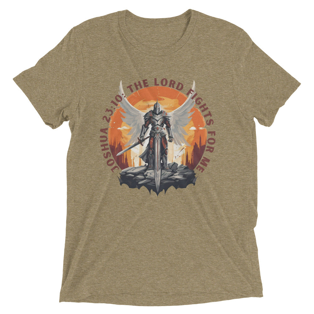 “The Lord Fights for Me” Unisex Tri-Blend T-Shirt 2