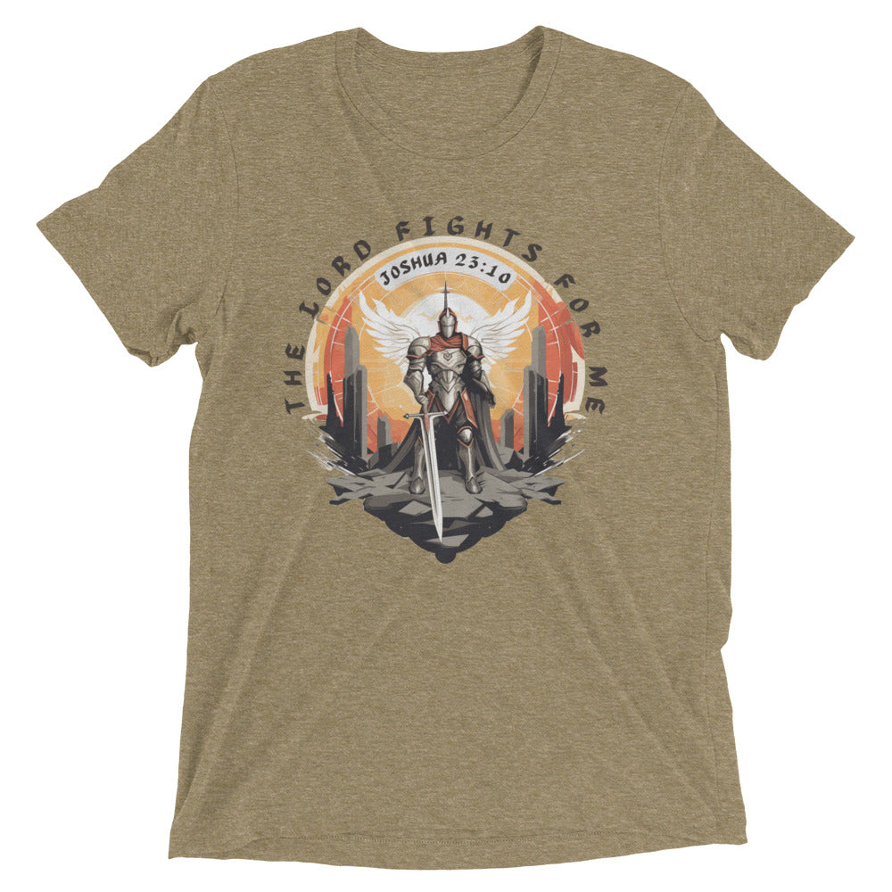 “The Lord Fights for Me” Unisex Tri-Blend T-Shirt 5