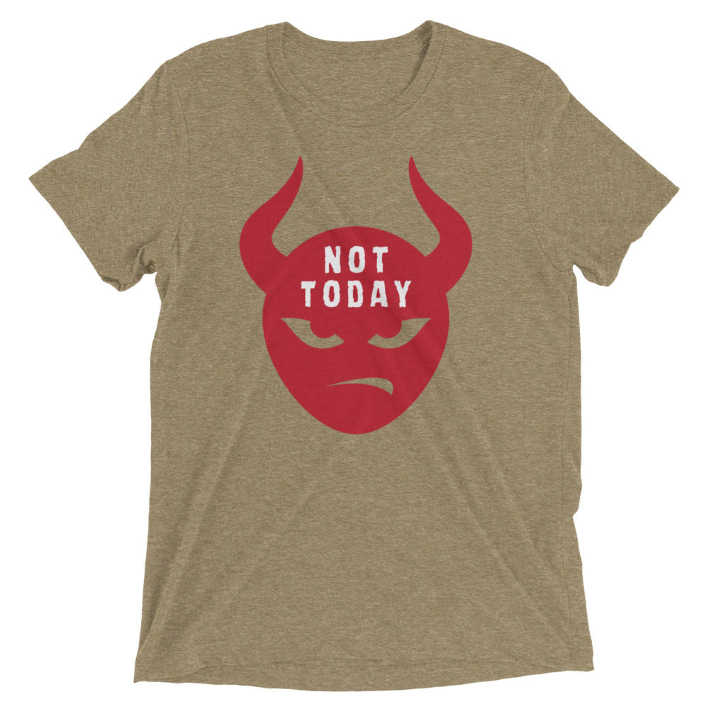 "Not Today Satan" Unisex Tri-Blend T-Shirt 9