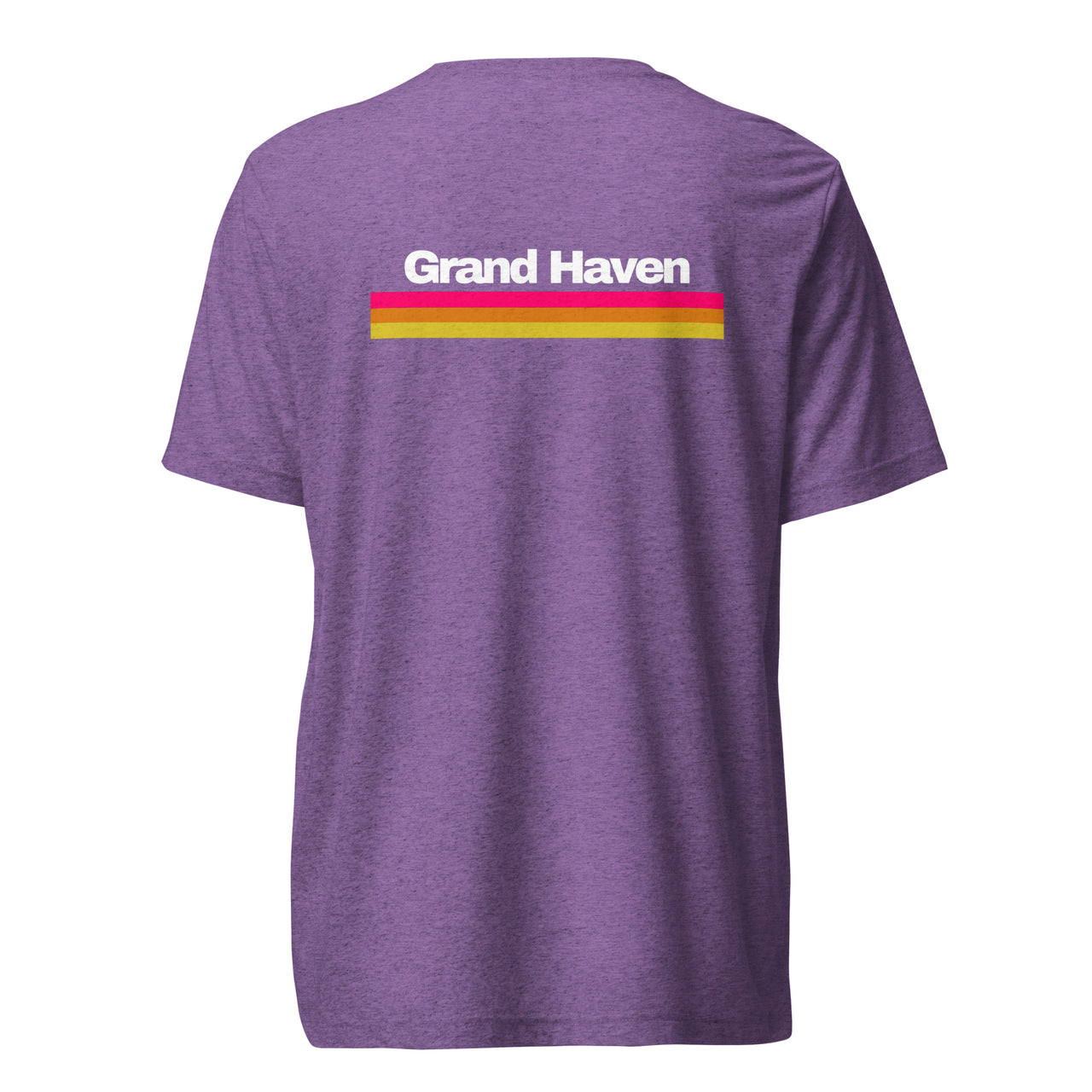"Grand Haven Three Stripe" Unisex Tri-blend T-shirt