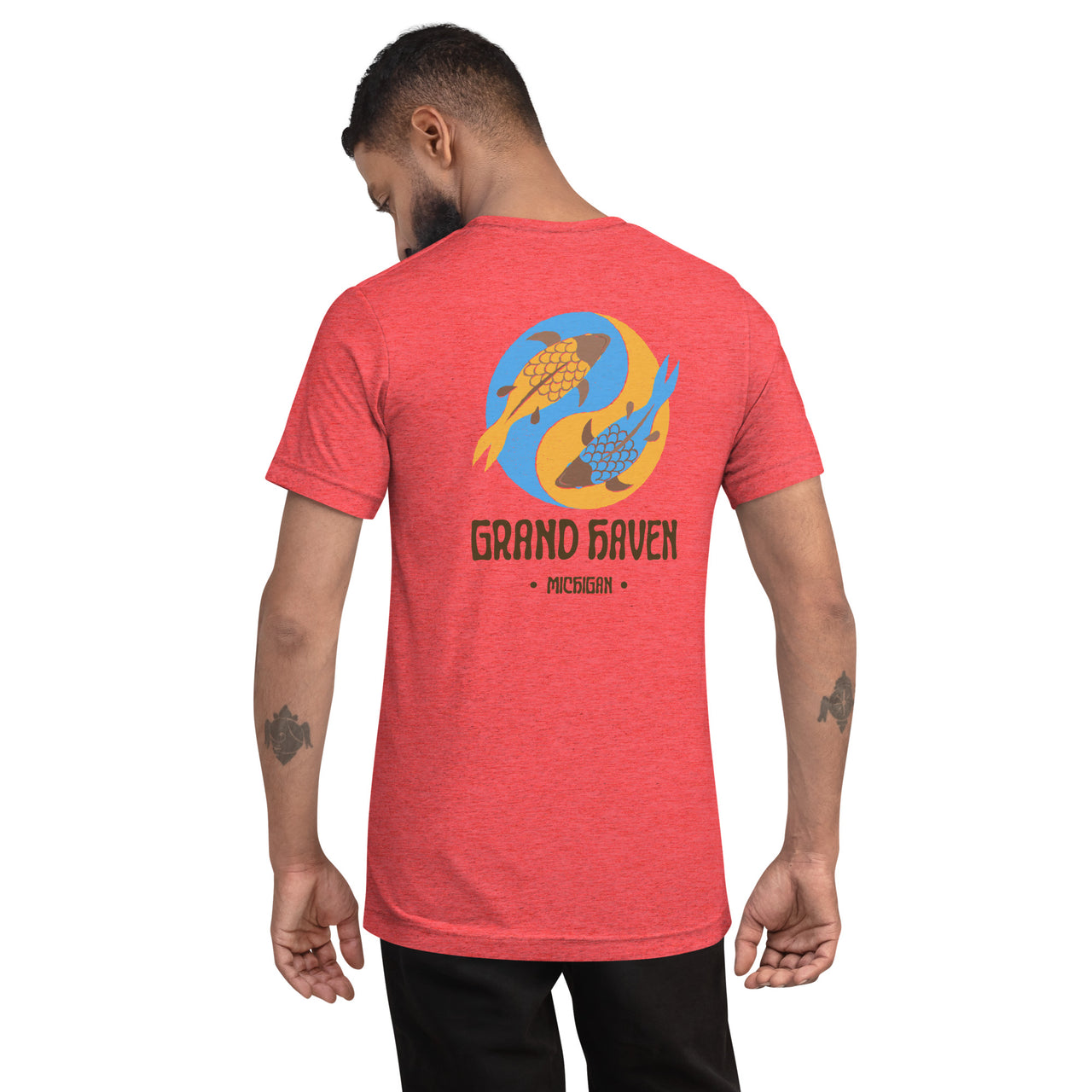 "Grand Haven Yin & Yang" Unisex Tri-blend T-shirt