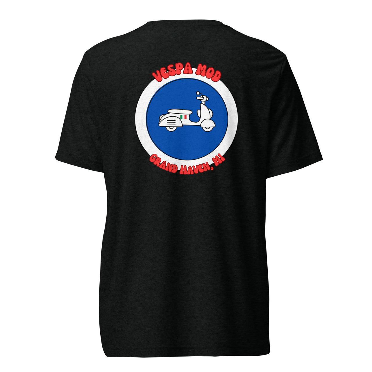 "Vespa Mod Grand Haven" Unisex Tri-blend T-shirt