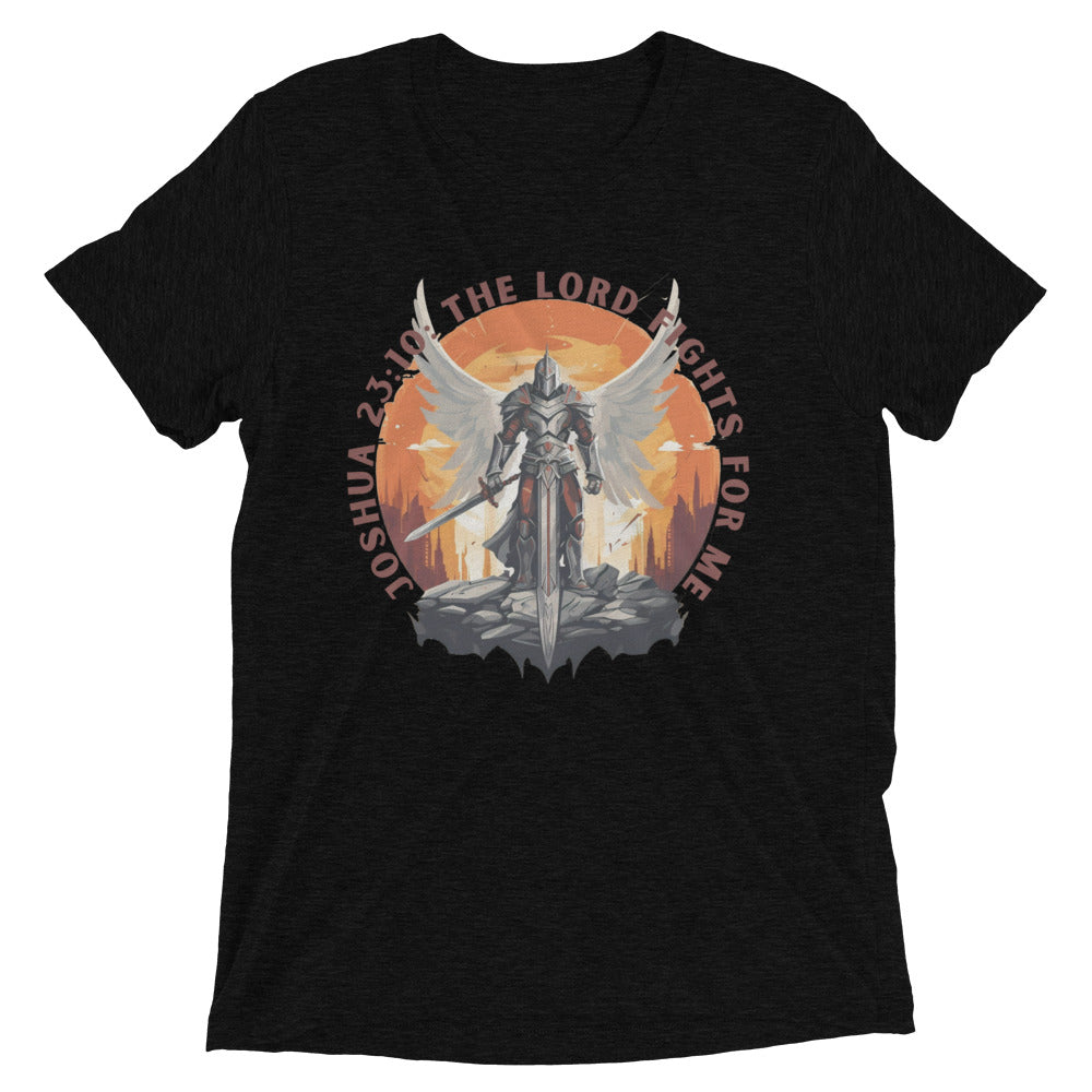 “The Lord Fights for Me” Unisex Tri-Blend T-Shirt 2