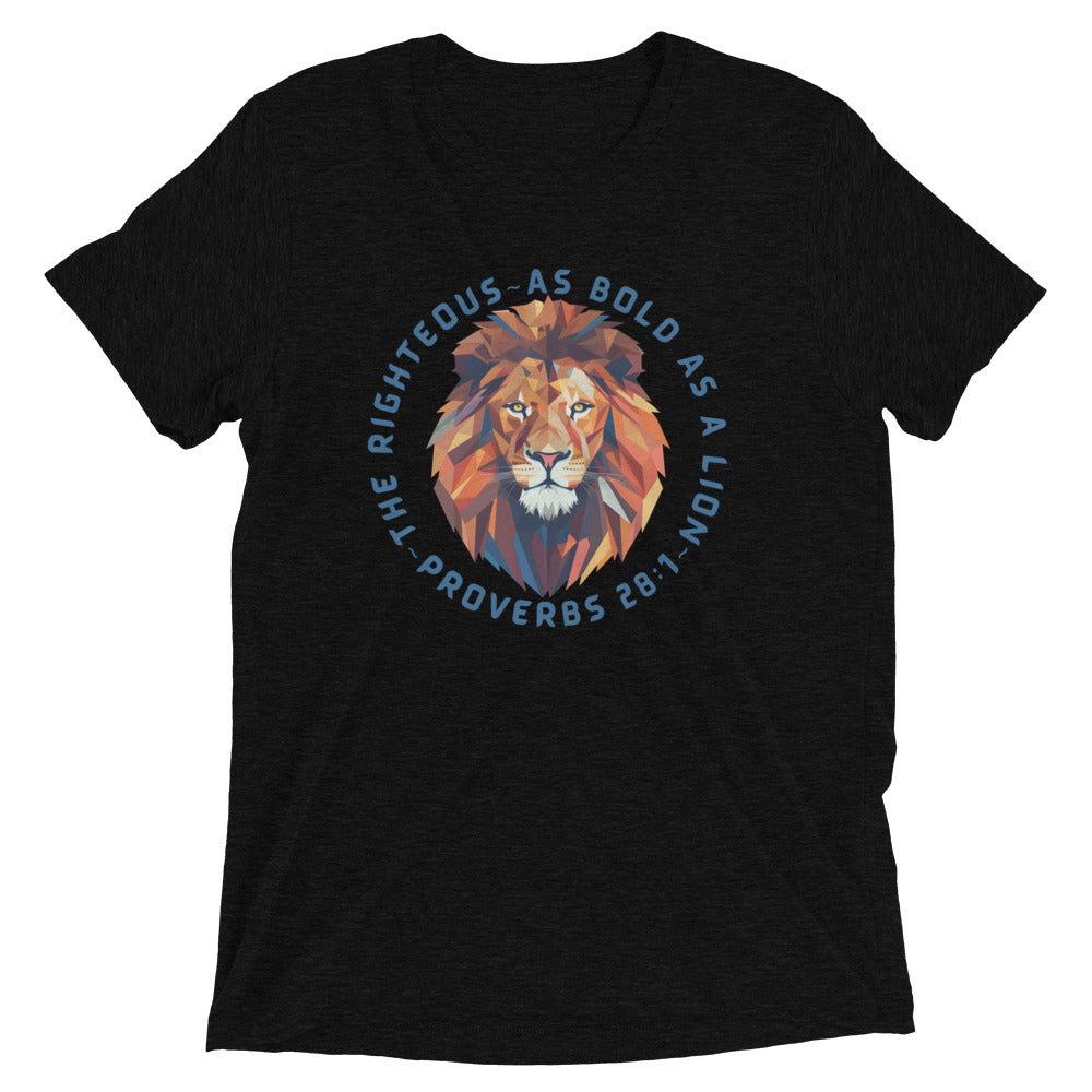 “Bold as a Lion” Unisex Tri-Blend T-Shirt 3