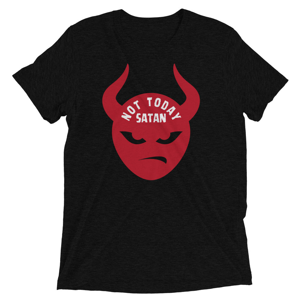 "Not Today Satan" Unisex Tri-Blend T-Shirt 2