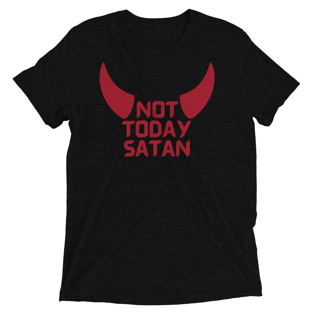 "Not Today Satan" Unisex Tri-Blend T-Shirt 5