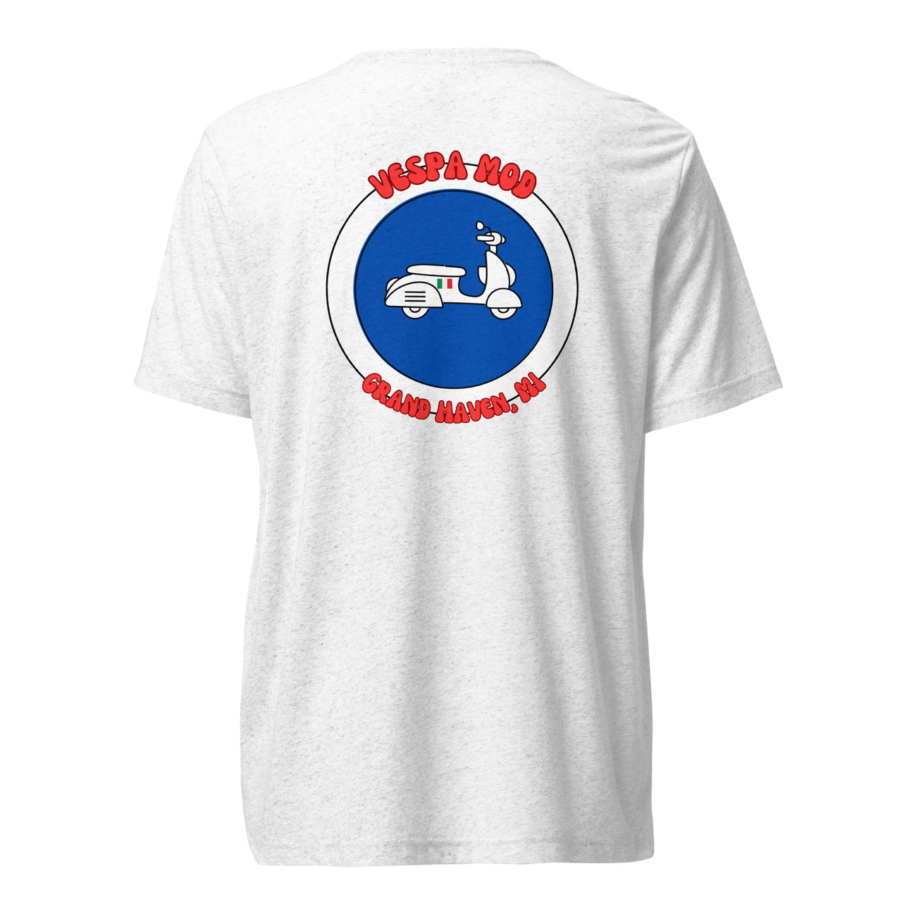"Vespa Mod Grand Haven" Unisex Tri-blend T-shirt