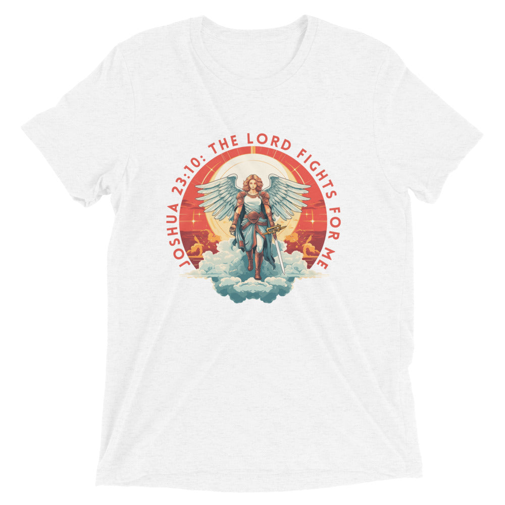 “The Lord Fights for Me” Unisex Tri-Blend T-Shirt 3