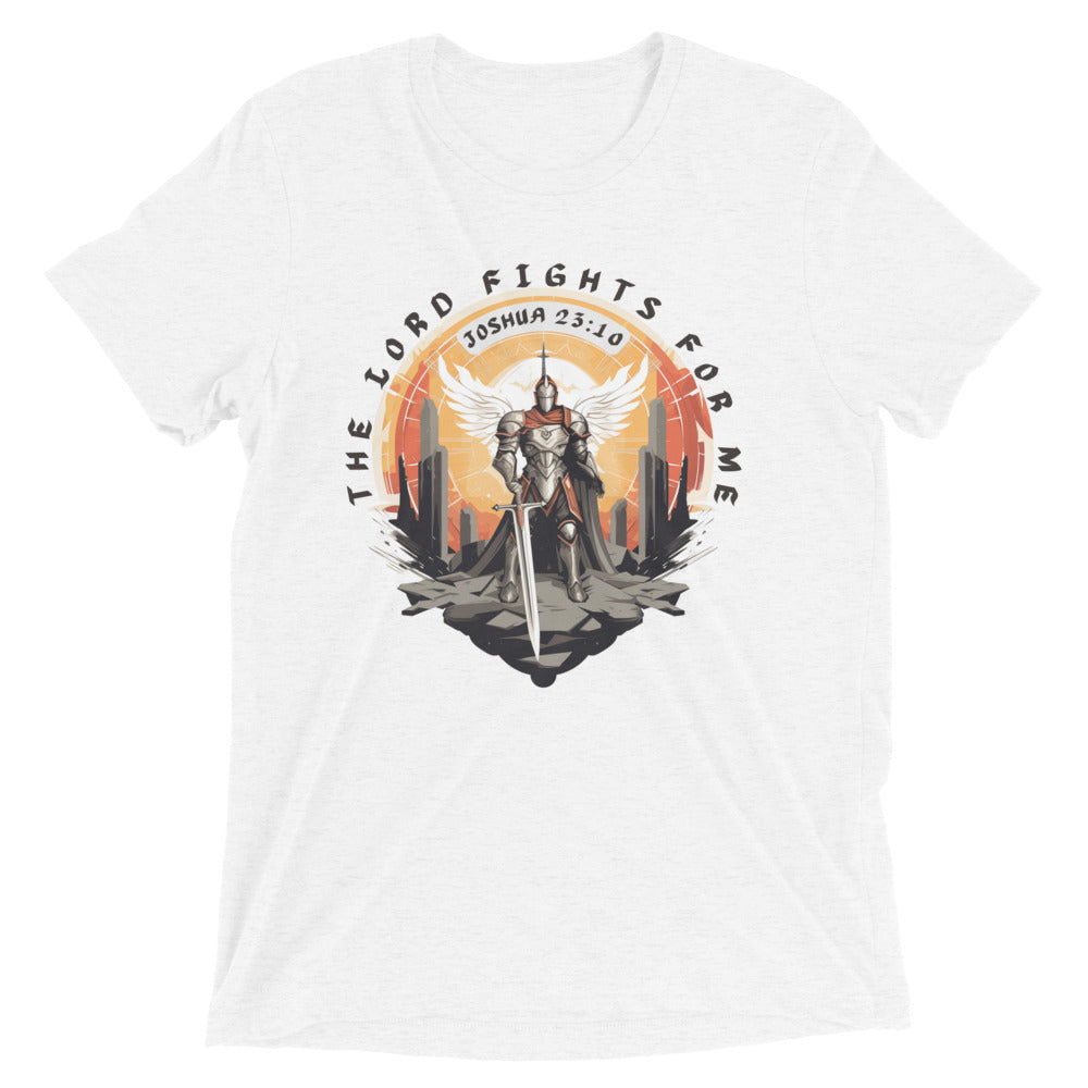 “The Lord Fights for Me” Unisex Tri-Blend T-Shirt 5