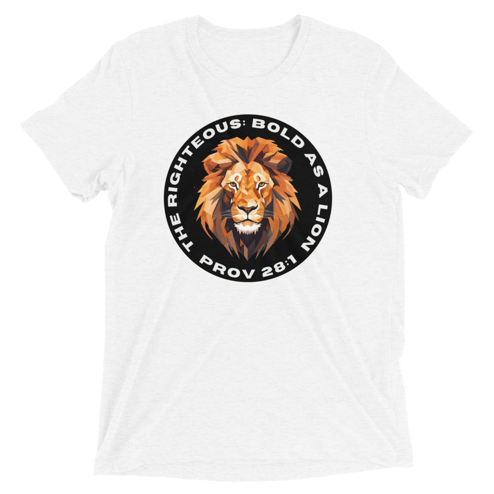 “Bold as a Lion” Unisex Tri-Blend T-Shirt 2