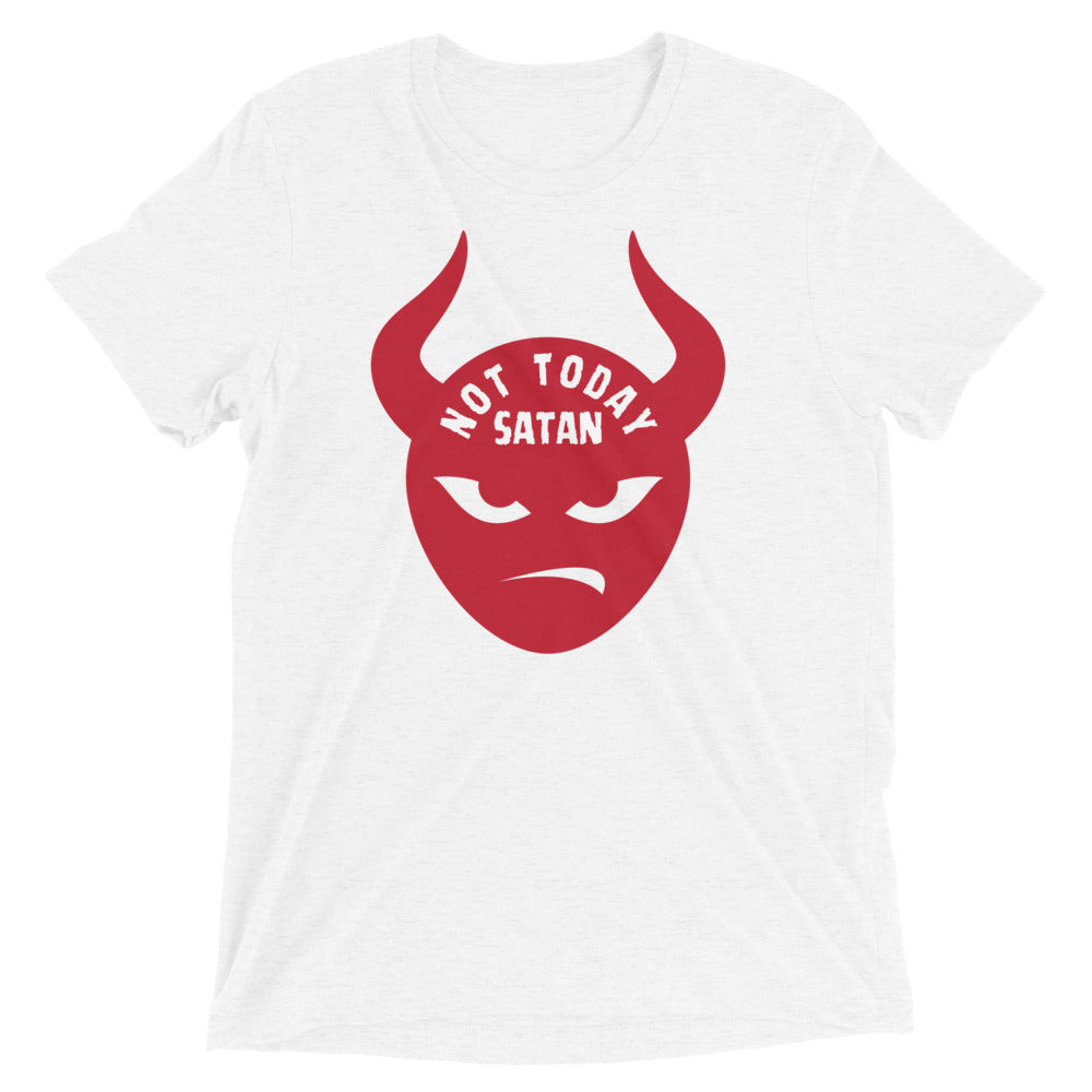 "Not Today Satan" Unisex Tri-Blend T-Shirt 2