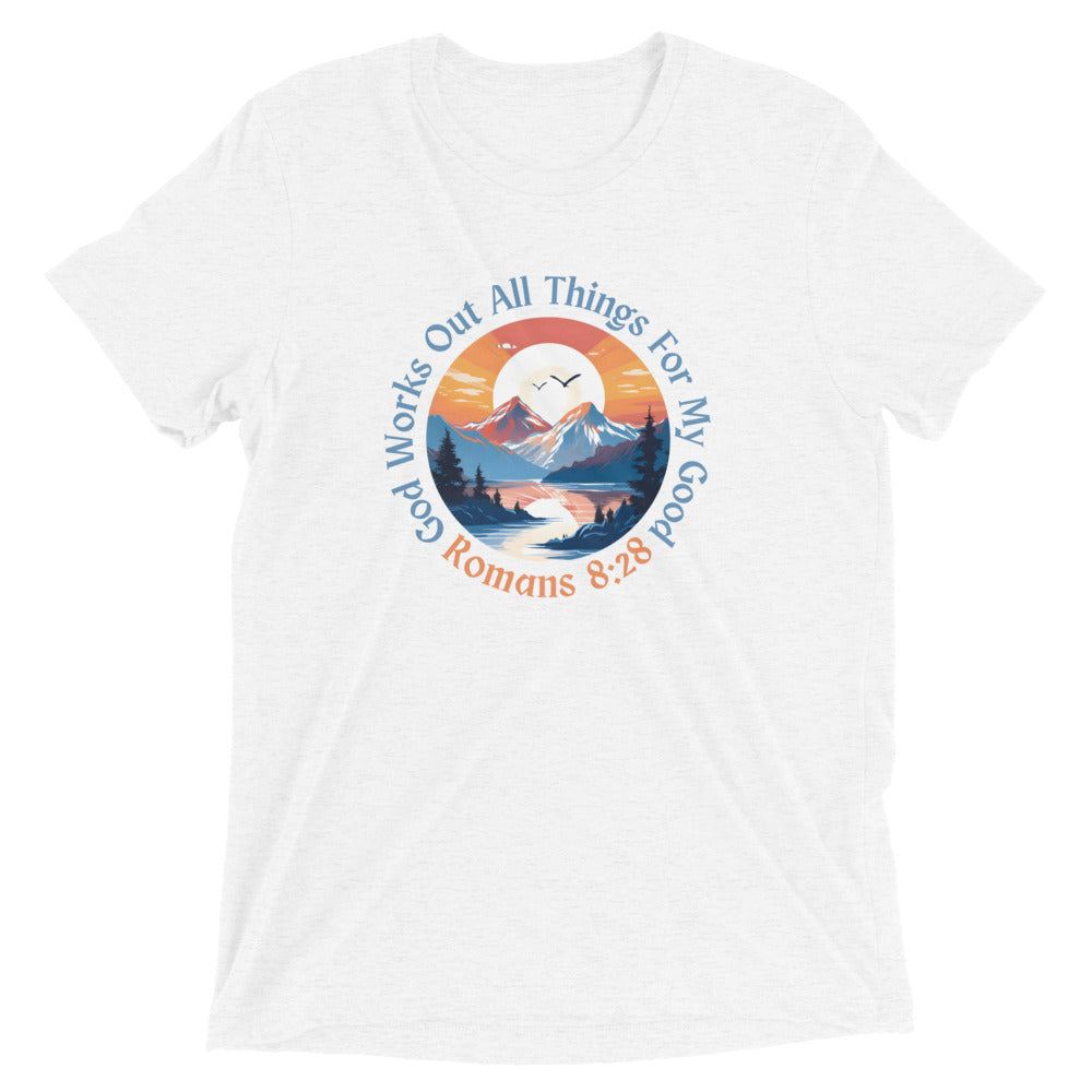 "All Things for my Good" Unisex Tri-Blend T-Shirt 15