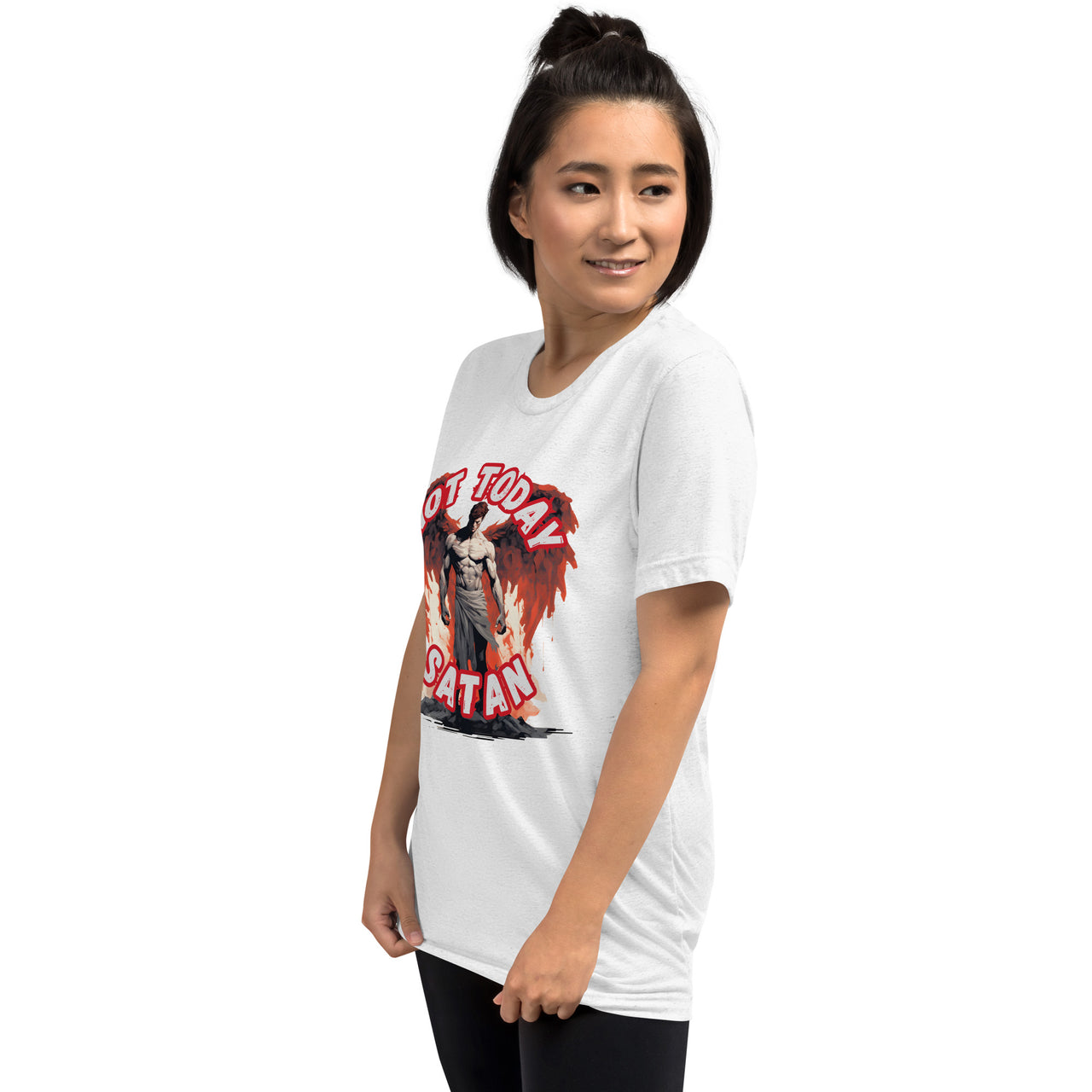 "Not Today Satan" Unisex Tri-Blend T-Shirt 1