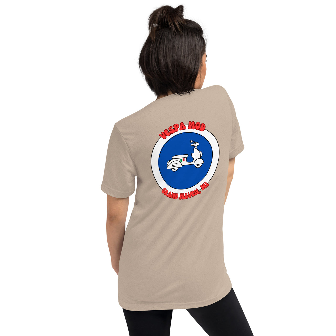 "Vespa Mod Grand Haven" Unisex Tri-blend T-shirt