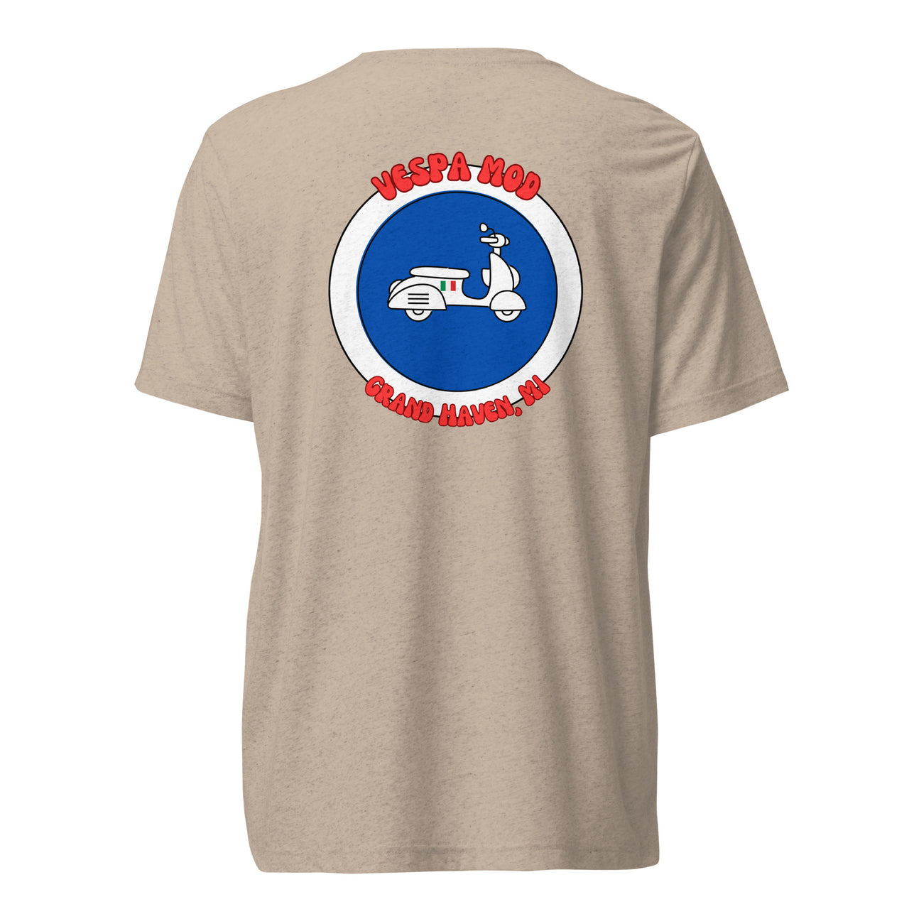 "Vespa Mod Grand Haven" Unisex Tri-blend T-shirt
