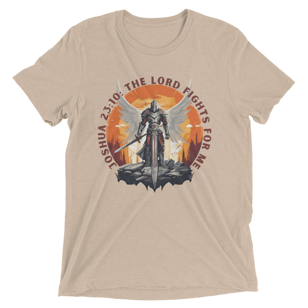 “The Lord Fights for Me” Unisex Tri-Blend T-Shirt 2