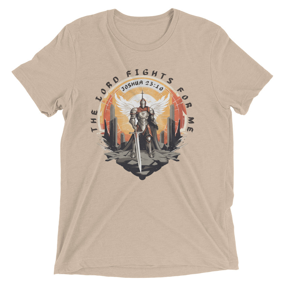 “The Lord Fights for Me” Unisex Tri-Blend T-Shirt 5