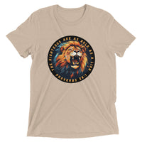Thumbnail for “Bold as a Lion” Unisex Tri-Blend T-Shirt 1