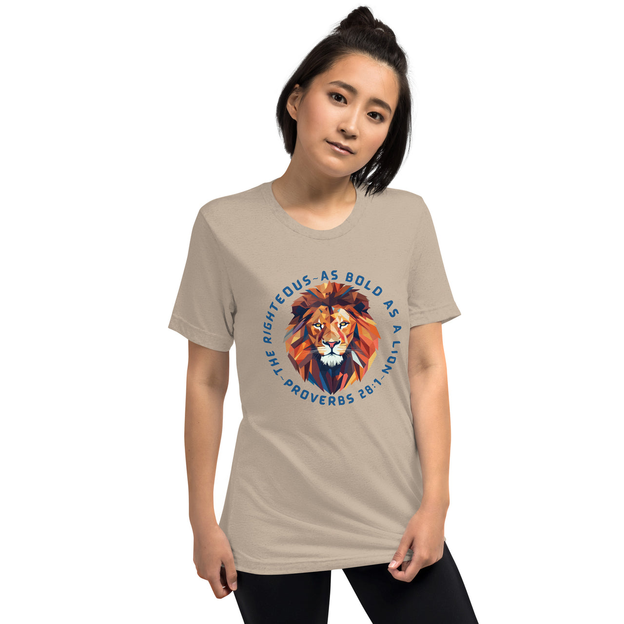 “Bold as a Lion” Unisex Tri-Blend T-Shirt 3