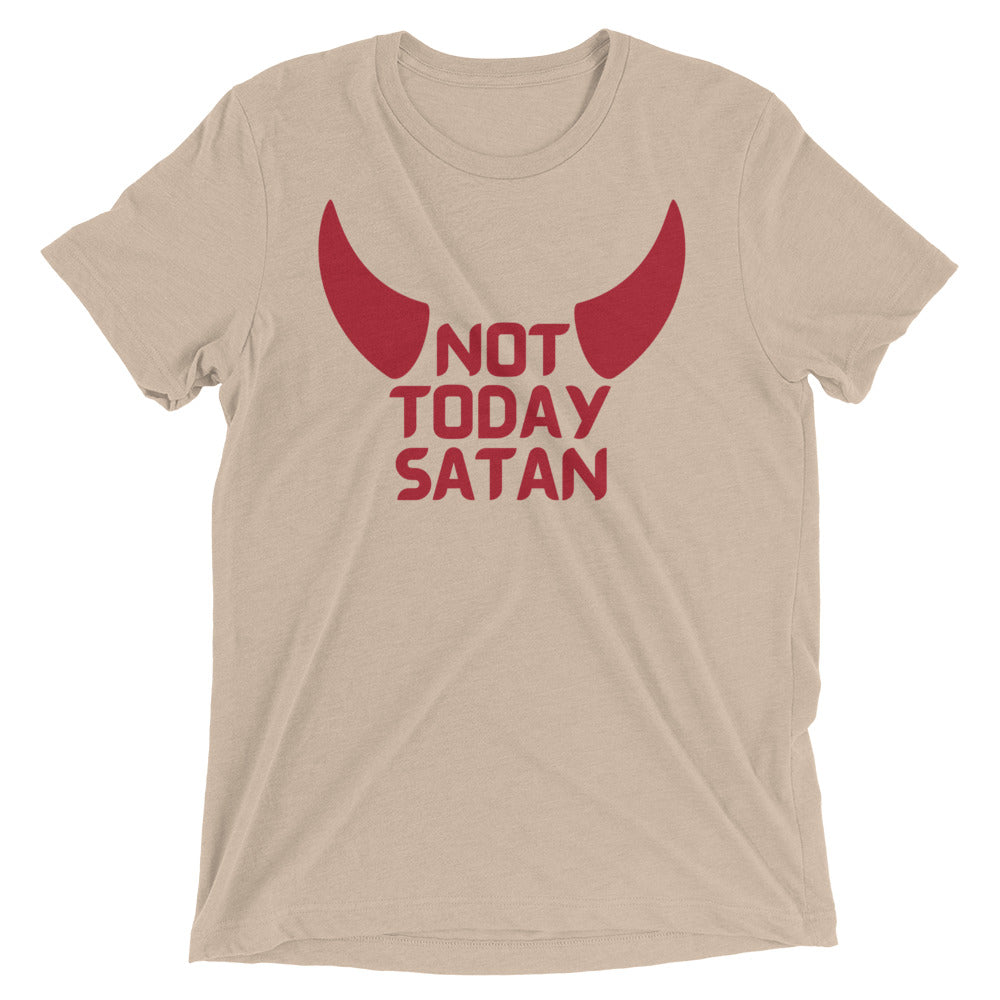 "Not Today Satan" Unisex Tri-Blend T-Shirt 5
