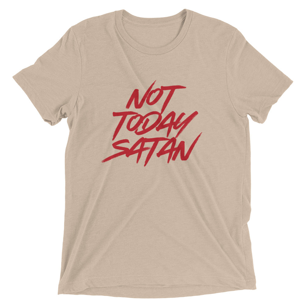 "Not Today Satan" Unisex Tri-Blend T-Shirt 6
