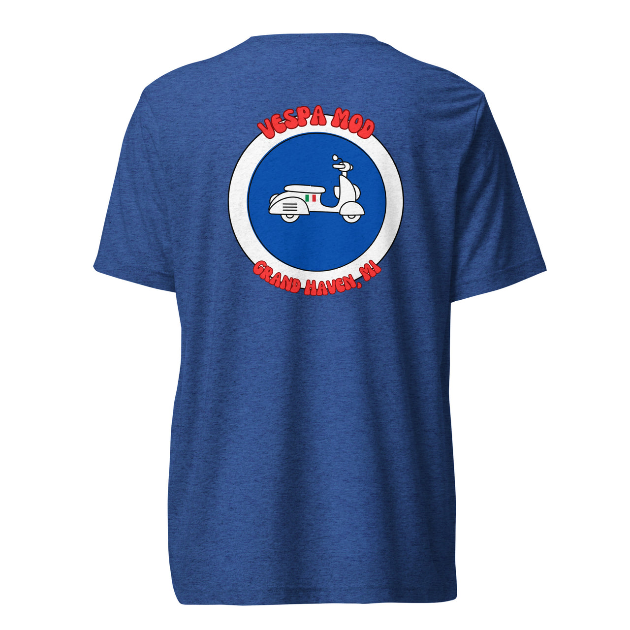 "Vespa Mod Grand Haven" Unisex Tri-blend T-shirt