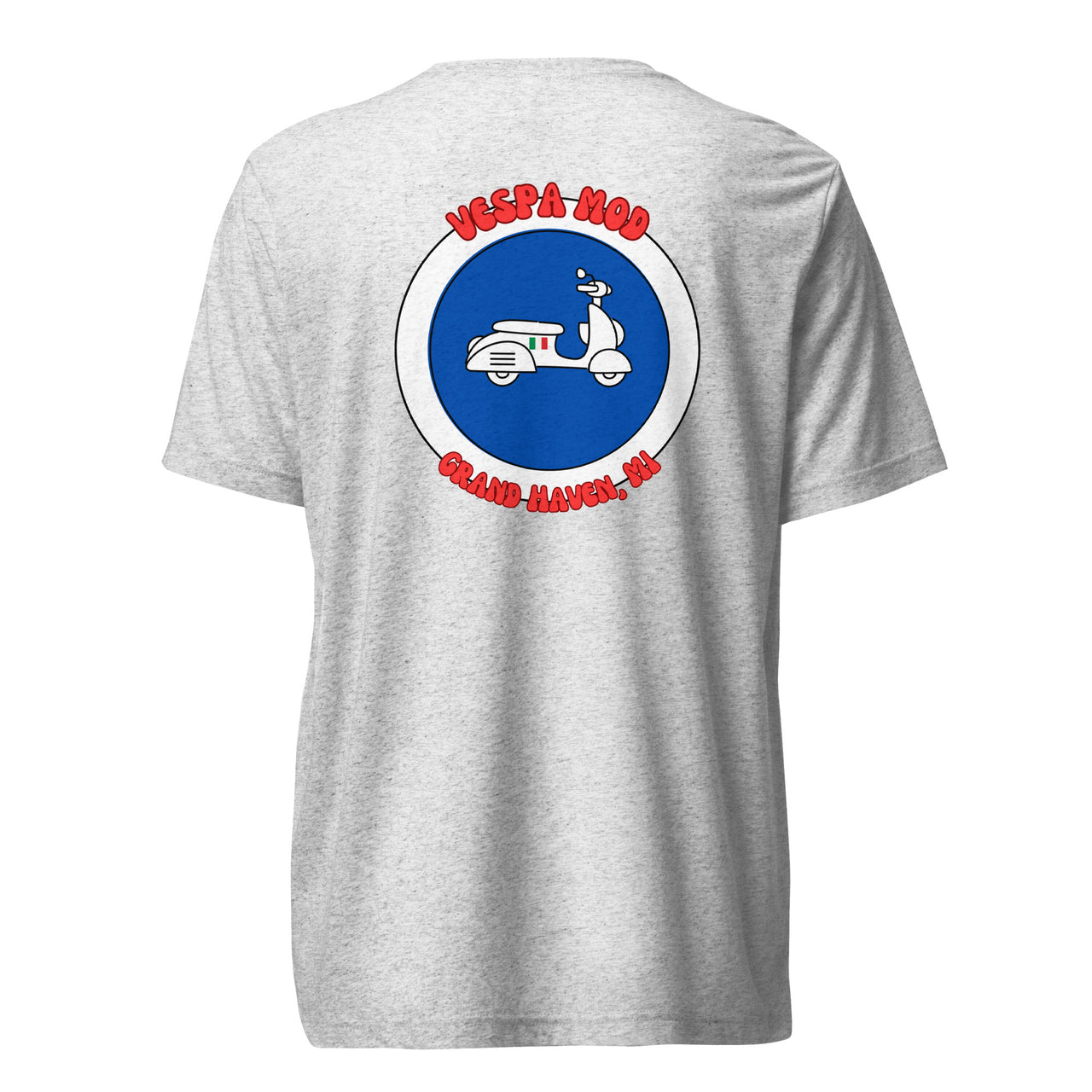 "Vespa Mod Grand Haven" Unisex Tri-blend T-shirt