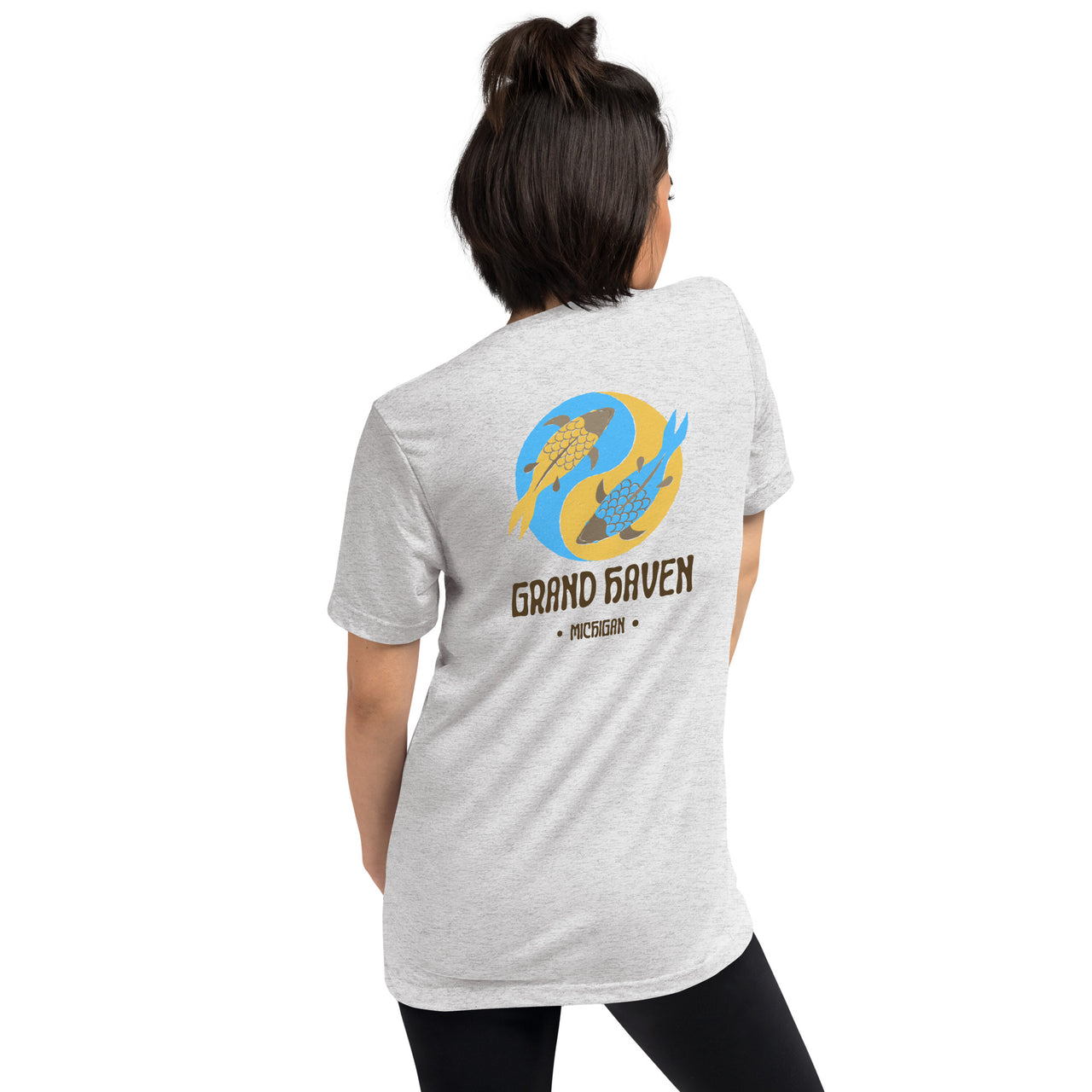 "Grand Haven Yin & Yang" Unisex Tri-blend T-shirt