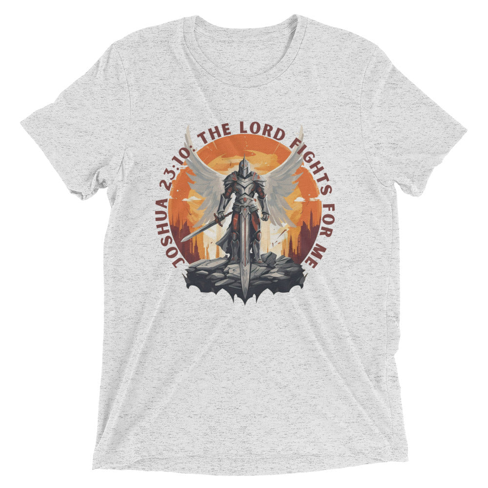 “The Lord Fights for Me” Unisex Tri-Blend T-Shirt 2
