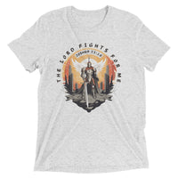 Thumbnail for “The Lord Fights for Me” Unisex Tri-Blend T-Shirt 5