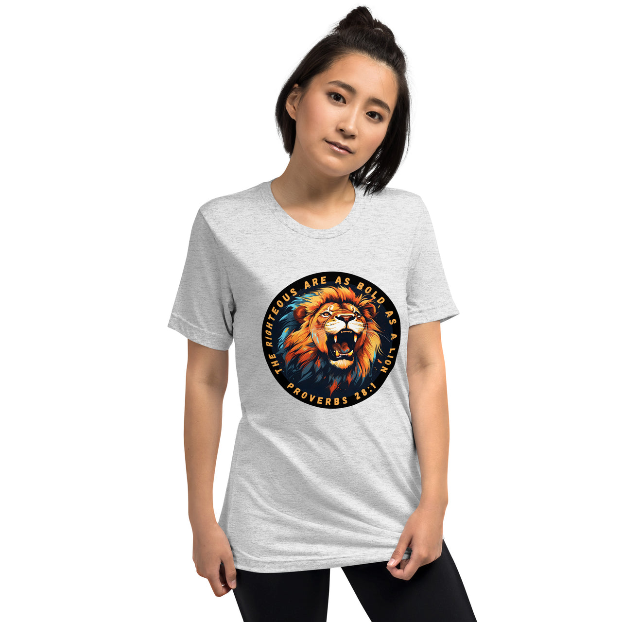 “Bold as a Lion” Unisex Tri-Blend T-Shirt 1
