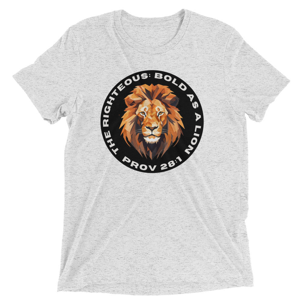 “Bold as a Lion” Unisex Tri-Blend T-Shirt 2
