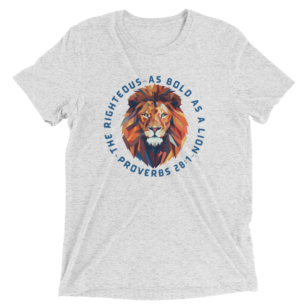 “Bold as a Lion” Unisex Tri-Blend T-Shirt 3