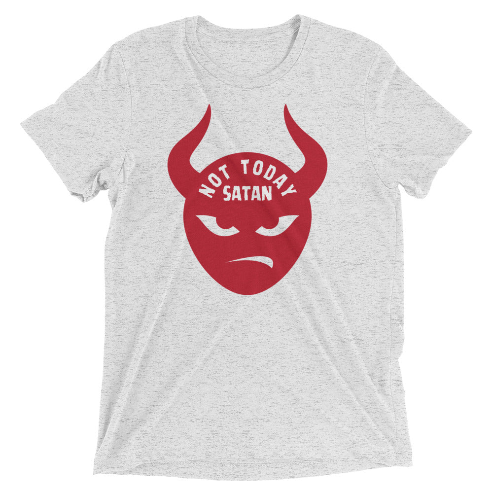 "Not Today Satan" Unisex Tri-Blend T-Shirt 2