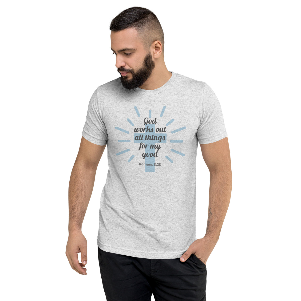 "All Things for my Good" Unisex Tri-Blend T-Shirt 11